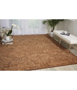 Nourison Home Silken Allure SLK19 Chocolate 5 ft. 6 in. X 8 ft. Area Rug
