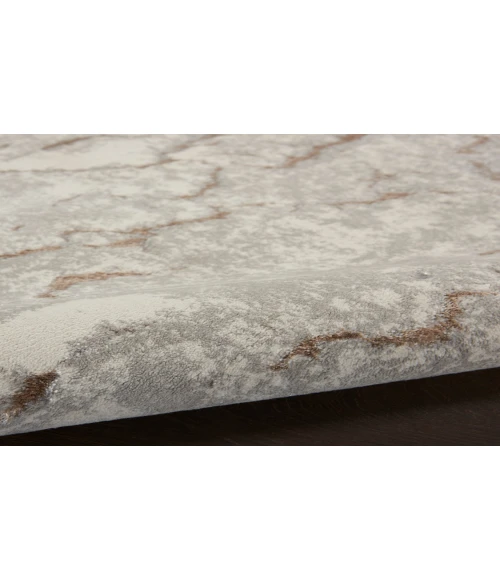 Inspire Me! Home Décor Metallic Grey Mocha MTL02 6 ft. X 9 ft. Rectangle Rug