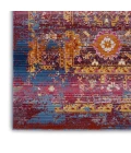 Nourison Vintage Kashan Area Rug VKA03-Red/Multicolor