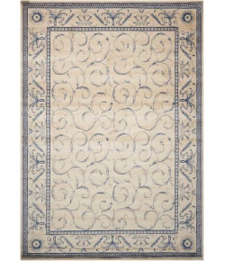 Nourison Home Somerset ST02 Ivory Blue 5 ft. 3 in. X 7 ft. 5 in. Area Rug