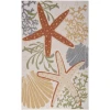Nourison Home Aloha ALH24 Ivory Multicolor 6 ft. X 9 ft. Area Rug