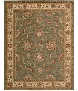 Nourison Home Living Treasures LI04 Green 9 ft. 9 in. X 13 ft. 9 in. Area Rug