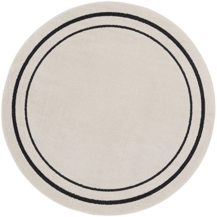 Nourison Nourison Essentials Area Rug NRE02 Ivory/Black