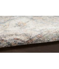 Nourison Astra Machine Washable Grey Multicolor ASW12 2 ft. X 6 ft. Rectangle Rug