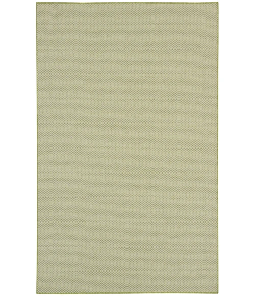 Nourison Courtyard Ivory Green COU01 6 ft. Square Rug