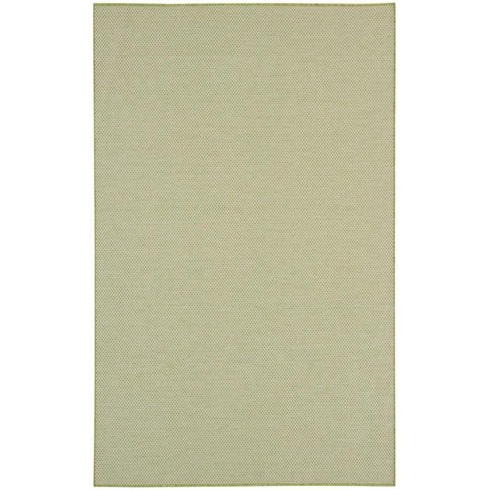Nourison Courtyard Ivory Green COU01 6 ft. Square Rug