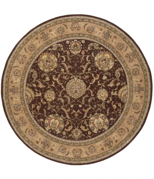 Nourison 2000 Round Area Rug 2206-Brown