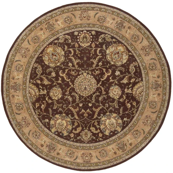 Nourison 2000 Round Area Rug 2206-Brown