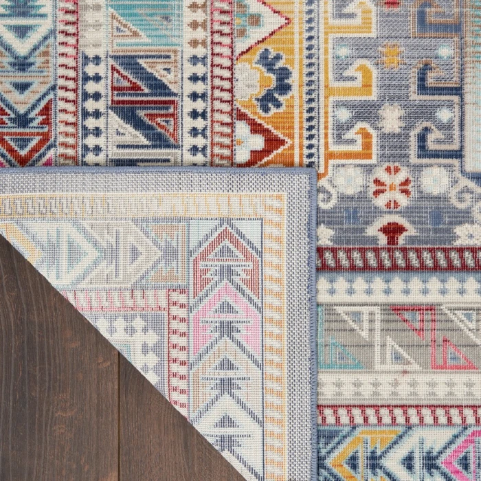 Nourison Vintage Kashan Area Rug VKA06-Grey/Multi