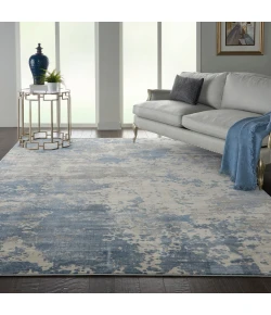 Nourison Home Rustic Textures RUS08 Grey/Blue 7 ft. 10 in. X 10 ft. 6 in. Area Rug