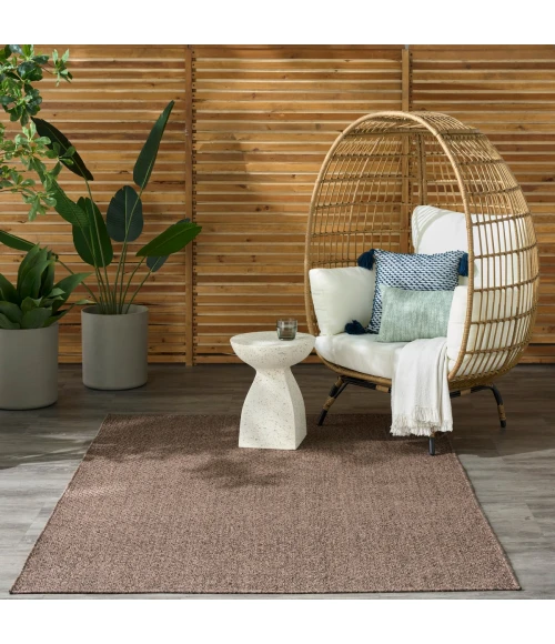 Nourison Tulum Brown TLM03 5 ft. 3 in. X 7 ft. Rect. Rug