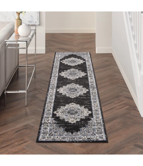 Nourison Passion Area Rug PSN03 Black Ivory