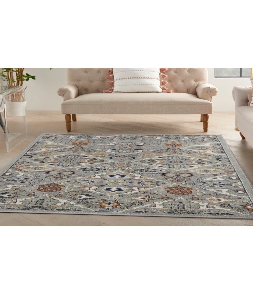 Nourison Allur Grey ALR03 4 ft. X 6 ft. Rectangle Rug