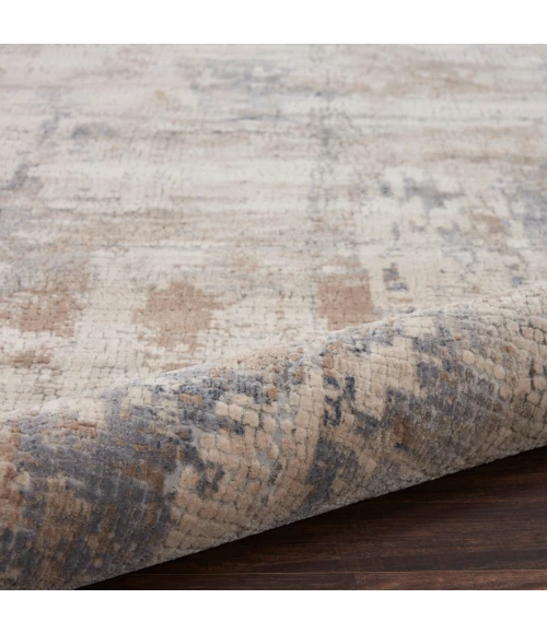 Nourison Rustic Textures Area Rug RUS06 Beige/Grey 7'10" Round