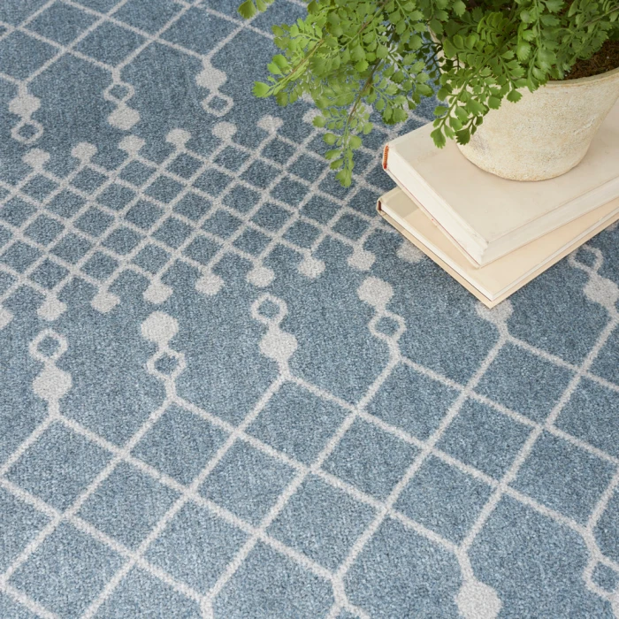 Nourison Astra Machine Washable Area Rug ASW10 Blue