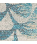 Nourison Tranquil Area Rug TRA03-Ivory/Turquoise