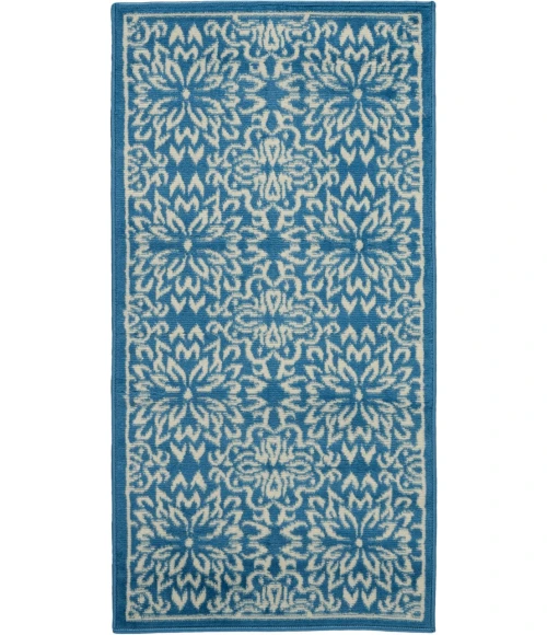 Nourison Jubilant Runner Area Rug JUB06-Ivory/Blue