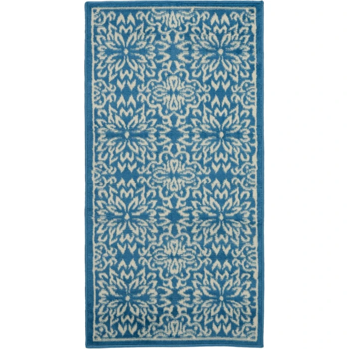 Nourison Jubilant Runner Area Rug JUB06-Ivory/Blue