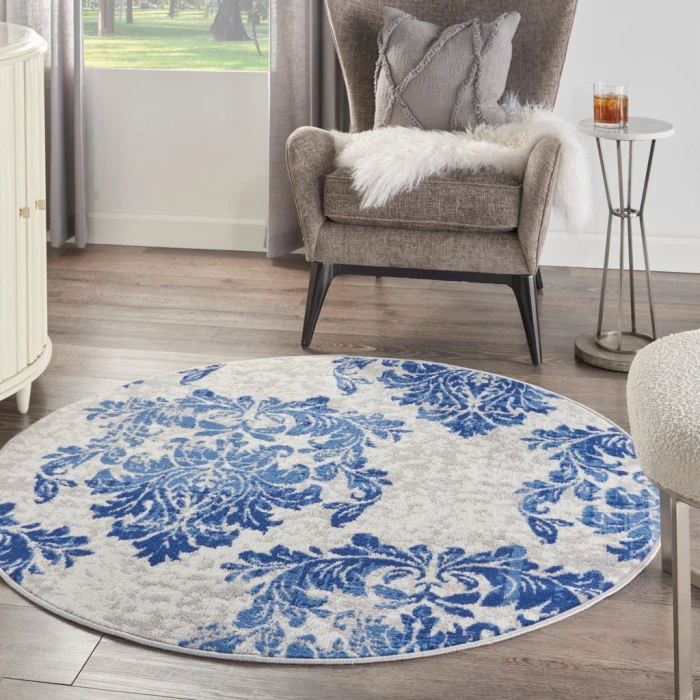Nourison Whimsicle Area Rug WHS11-Ivory Navy