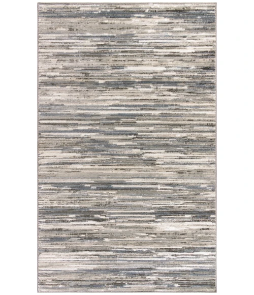 Nourison Serenity Home Ivory Grey Blue SRH03 3 ft. 11 in. X 5 ft. 11 in. Rectangle Rug