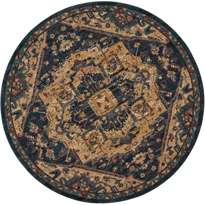 Nourison 2020 Round Area Rug NR206-Midnight