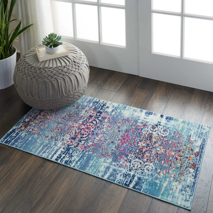 Nourison Vintage Kashan Area Rug VKA02-Blue