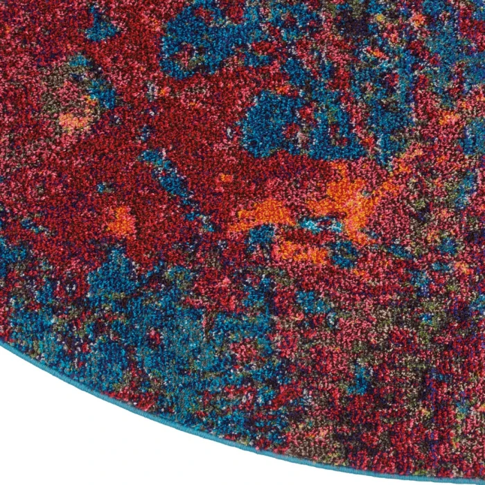 Nourison Celestial Round Area Rug CES08-Atlantic