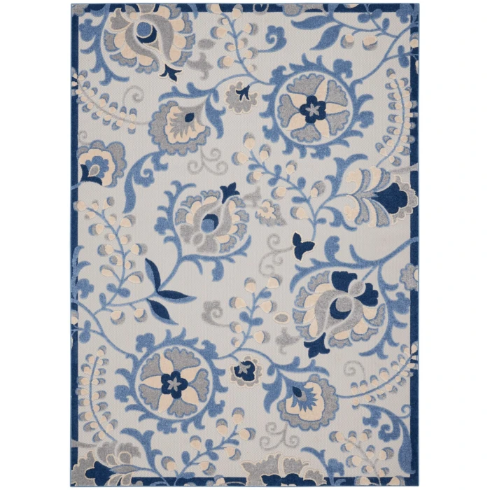Nourison Aloha Area Rug ALH17-Blue/Grey