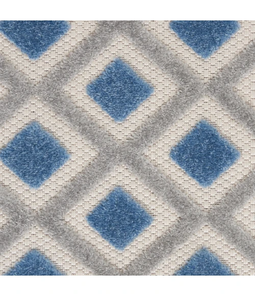 Nourison Aloha Area Rug ALH26 Blue/Grey 12' x 15'