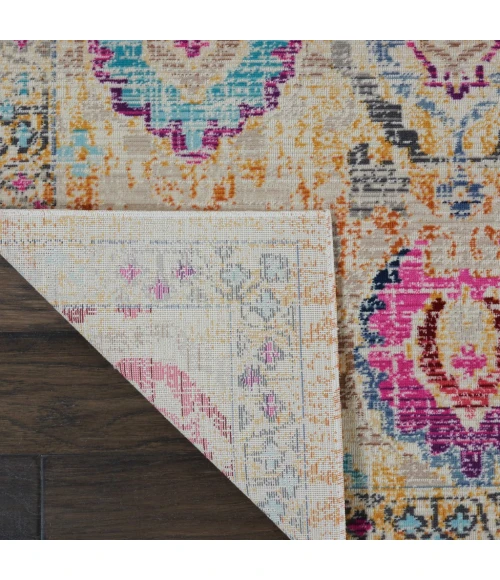 Nourison Vintage Kashan Area Rug VKA04-Ivory/Multicolor