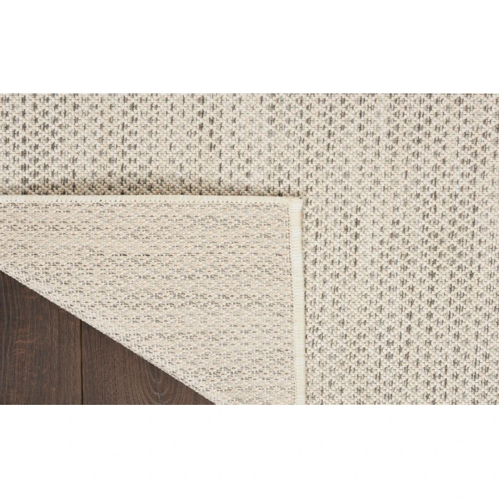 Nourison Courtyard Ivory Silver COU01 10 ft. Square Rug