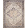 Nourison Home Vintage Washables VWS13 Ivory Purple 9 ft. 10 in. X 13 ft. 2 in. Area Rug