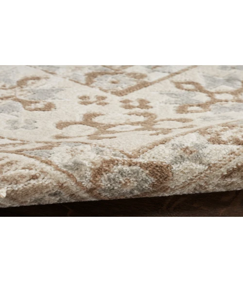 Nourison Serenity Home Ivory Mocha SRH01 7 ft. 10 in. X 9 ft. 10 in. Rectangle Rug