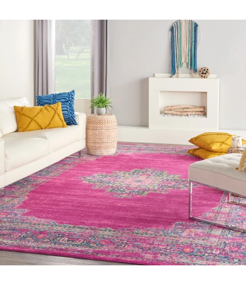 Nourison Passion Area Rug PSN03 Fuchsia 12' x 18'