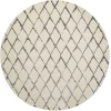 Nourison Home Twilight TWI15 Ivory/Grey 8 ft. Round Area Rug