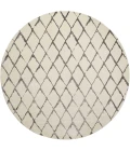 Nourison Twilight Round Area Rug TWI15 Ivory/Grey 8' Round