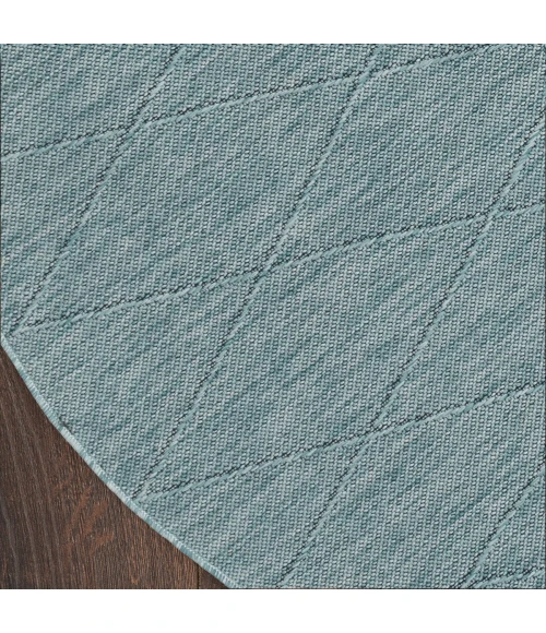 Nourison Washable Solutions Aqua WSL01 8 ft. X Round Rug