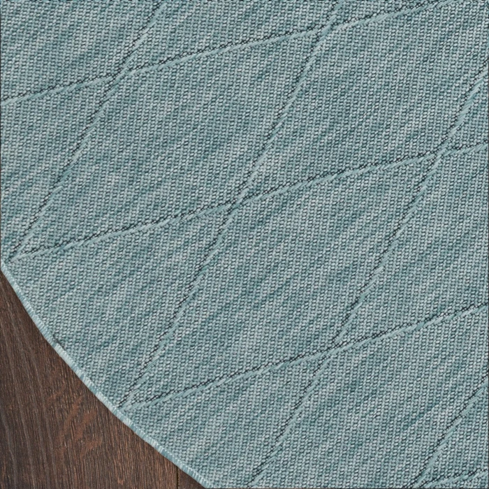 Nourison Washable Solutions Aqua WSL01 8 ft. X Round Rug