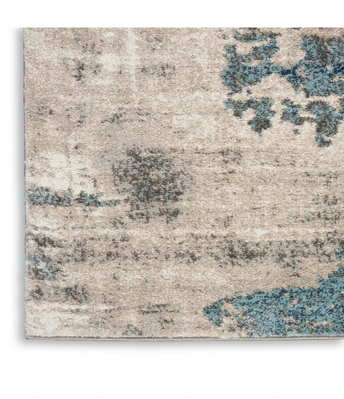 Kathy Ireland American Manor Area Rug AMR04 Ivory Blue