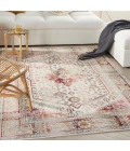 Nourison Vintage Kashan Area Rug VKA08-Ivory Red