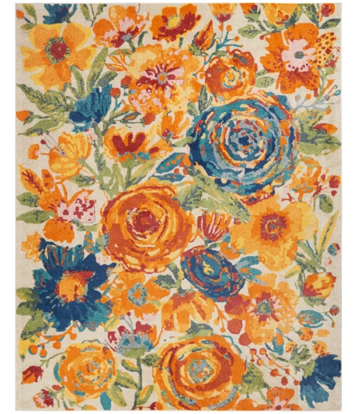 Nourison Allur Area Rug ALR07-Ivory Multicolor