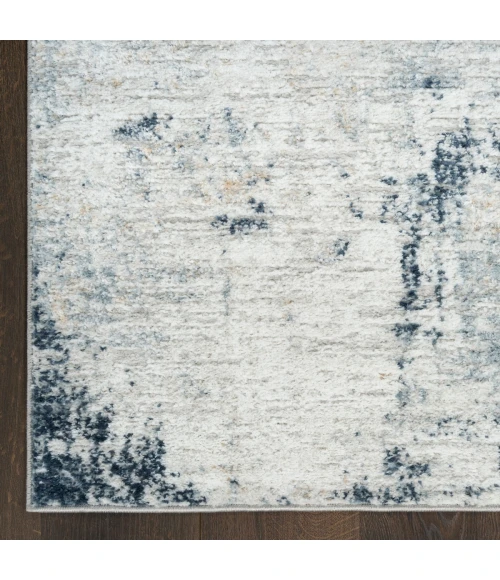 Nourison Dekor Grey Navy DEK07 2 ft. X 4 ft. Rect. Rug