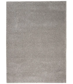 Nourison Home Malibu Shag MSG01 Silver Grey 5 ft. 3 in. X 7 ft. 3 in. Area Rug