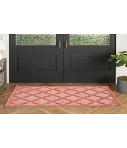 Nourison Home Easy Care NES01 Coral Orange 2 ft. X 4 ft. Area Rug