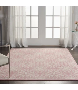 Nourison Home Jubilant JUB06 Ivory Pink 4 ft. X 6 ft. Area Rug