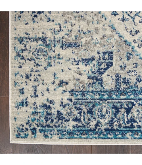 Nourison Tranquil Area Rug TRA06-Ivory/Light Blue
