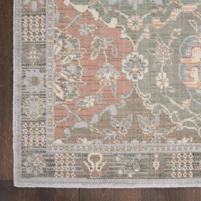 Nourison Parisa Area Rug PSA05 Grey/Multi 7'9" x 9'9"