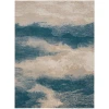 Nourison Home Maxell MAE06 Ivory/Teal 7 ft. 10 in. X 10 ft. 6 in. Area Rug