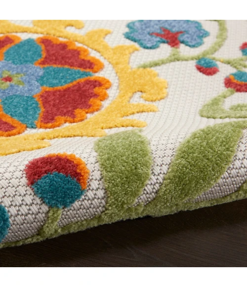 Nourison Aloha Area Rug ALH17-Ivory/Multi