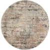 Nourison Home Quarry QUA01 Beige Grey 7 ft. 10 in. Round Area Rug